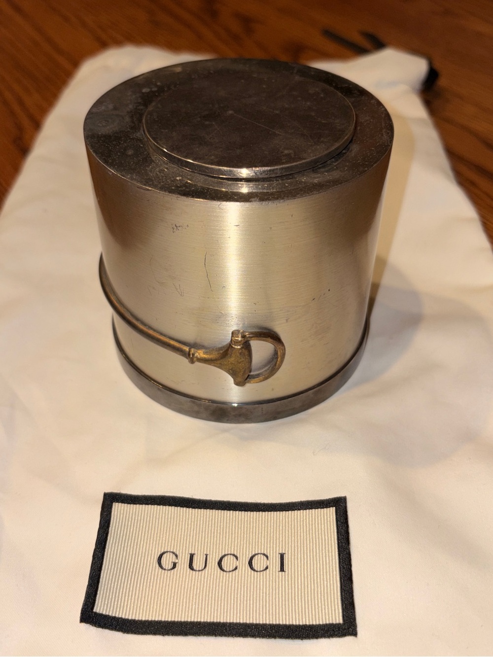Gucci Silver-Tone Men's Money Clip with Horsebit Accent